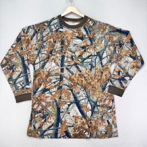 Berne‎ Camo Shirt Mens XL Tall Crewneck Long Sleeve Pocket Tee Outdoors Hunting
